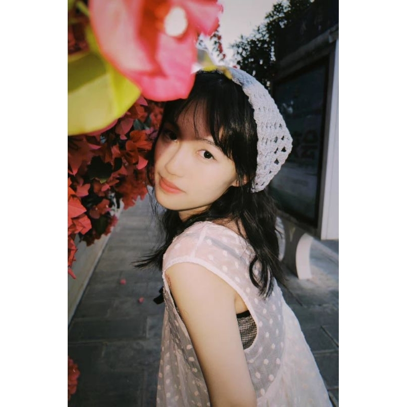 Bandana Summer Crochet, Bandana chụp hình mùa hè phong cách retro móc bằng len