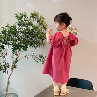 đầm bí màu hồng ruốc size 12-38kg
