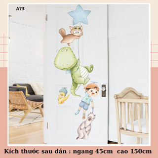 Decal dán tường Khủng long A73 - Decal dán tường Hàn Quốc