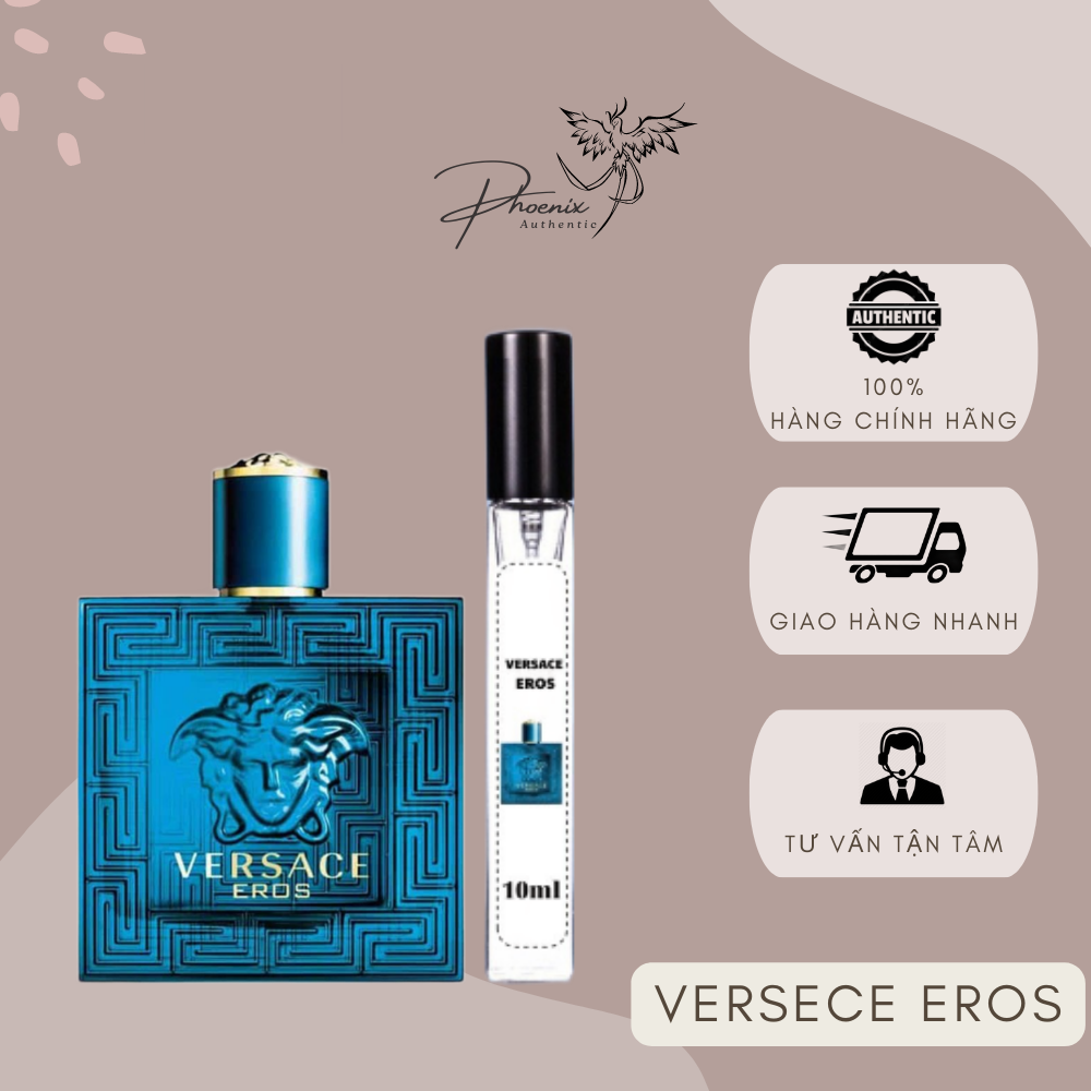 Nước hoa nam Vesace Eros EDP dạng chiết 10ml cao cấp sang trọng thơm quyến rũ