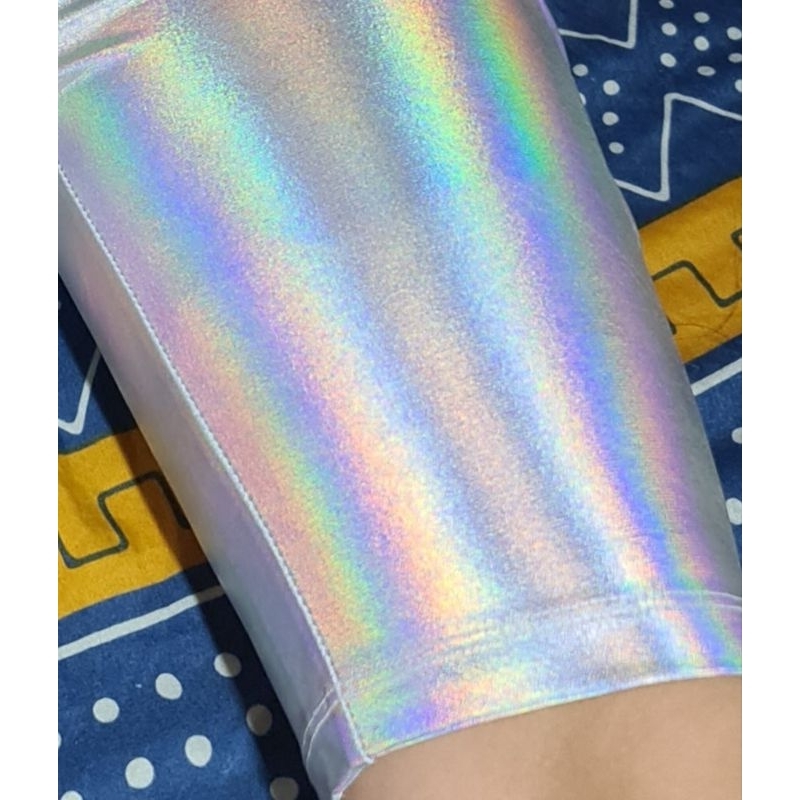 Quần BP Wide Waistband Holographic Biker Shorts