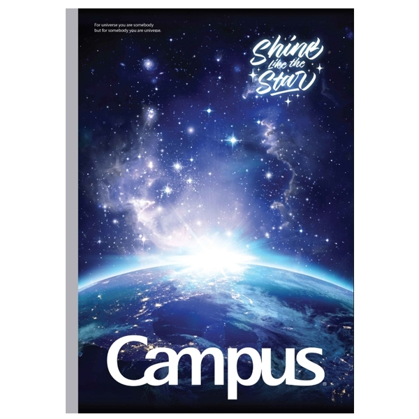 Vở kẻ ngang Campus Galaxy 120 trang NB-BGLX120 - Giấy Mịn, Viết Êm, Không Thấm, Lem Mực - Giao Mẫu Ngâu Nhiên