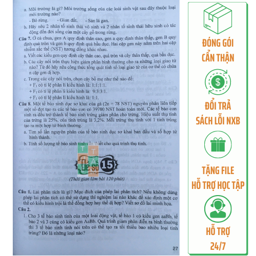 Sách - Bộ đề thi chuyên Sinh học 9