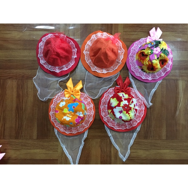 Mũ khăn voan, mũ chống bụi cho bé