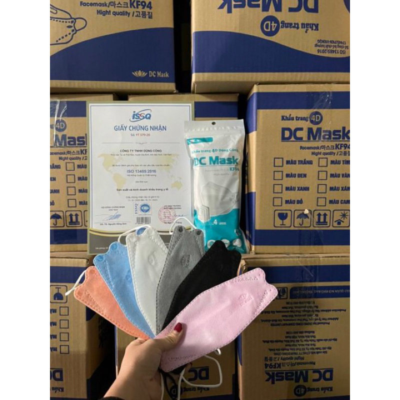 Khẩu trang y tế Kf94 DC mask 4 lớp kháng khuẩn