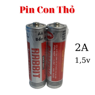 combo 4 viên(2 đôi-pin tiểu to) pin con thỏ AA