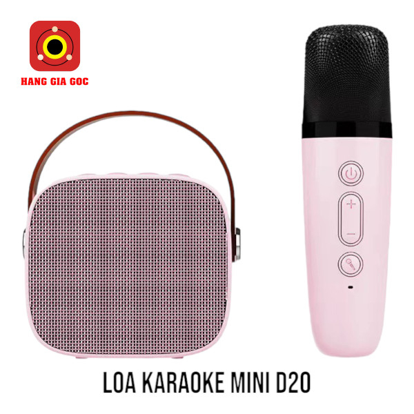 Loa bluetooth karaoke Mini D20 thế hệ mới tặng micro chỉnh được giọng hát - Hàng nhập khẩu cao cấp