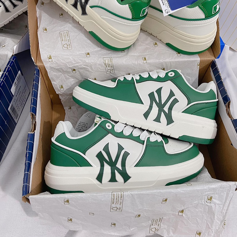 GIÀY MLB CHUNKY LOW GREEN, MLB LINER XANH LÁ THẤP CỔ NAM NỮ FULLBOX +FREESHIP
