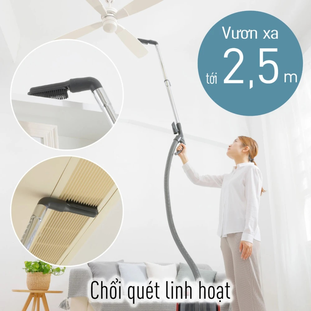 Máy hút bụi không túi MC-CL605KN49  Panasonic 2000W chính hãng bảo hành 12 tháng