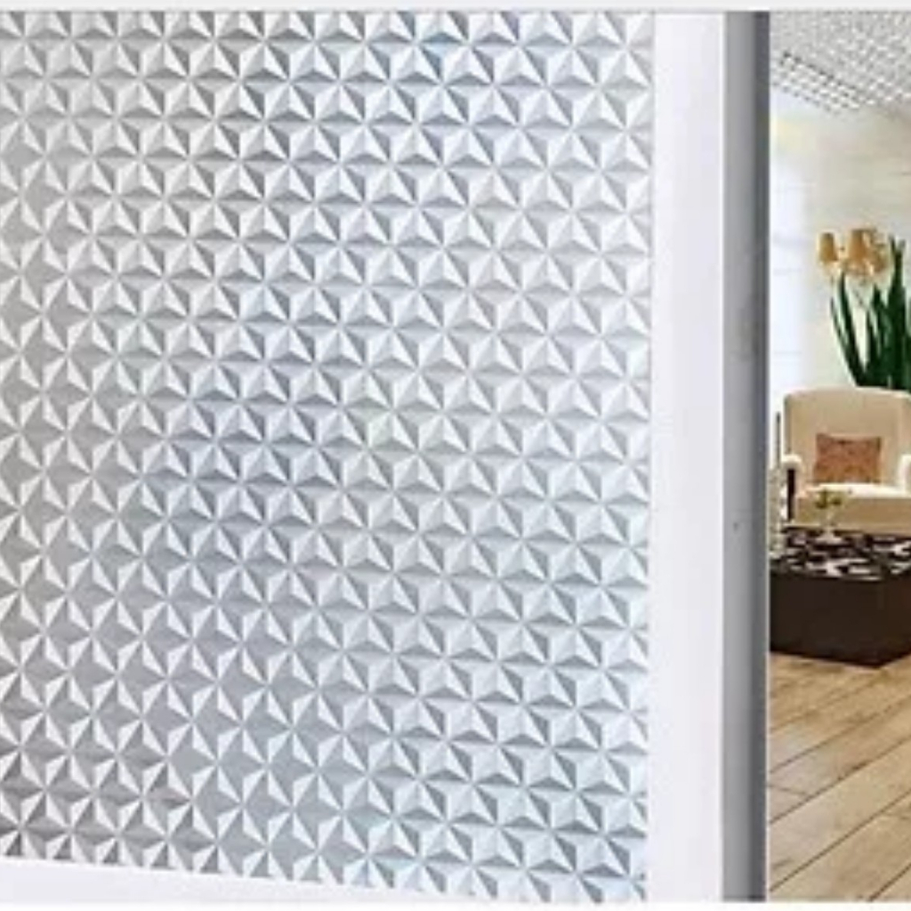 Giấy dán kính quả trám, decal dán kính văn phòng, che mờ