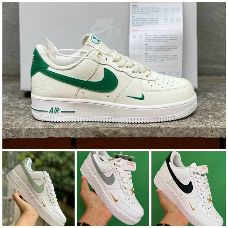 GIÀY AF1 MÓC XANH, AF1 MÓC XÁM, AF1 MÓC ĐEN, AF1 SAIL MALACHITE AF1 SWOOSH XANH ĐEN ẢNH THẬT+FREESHIP