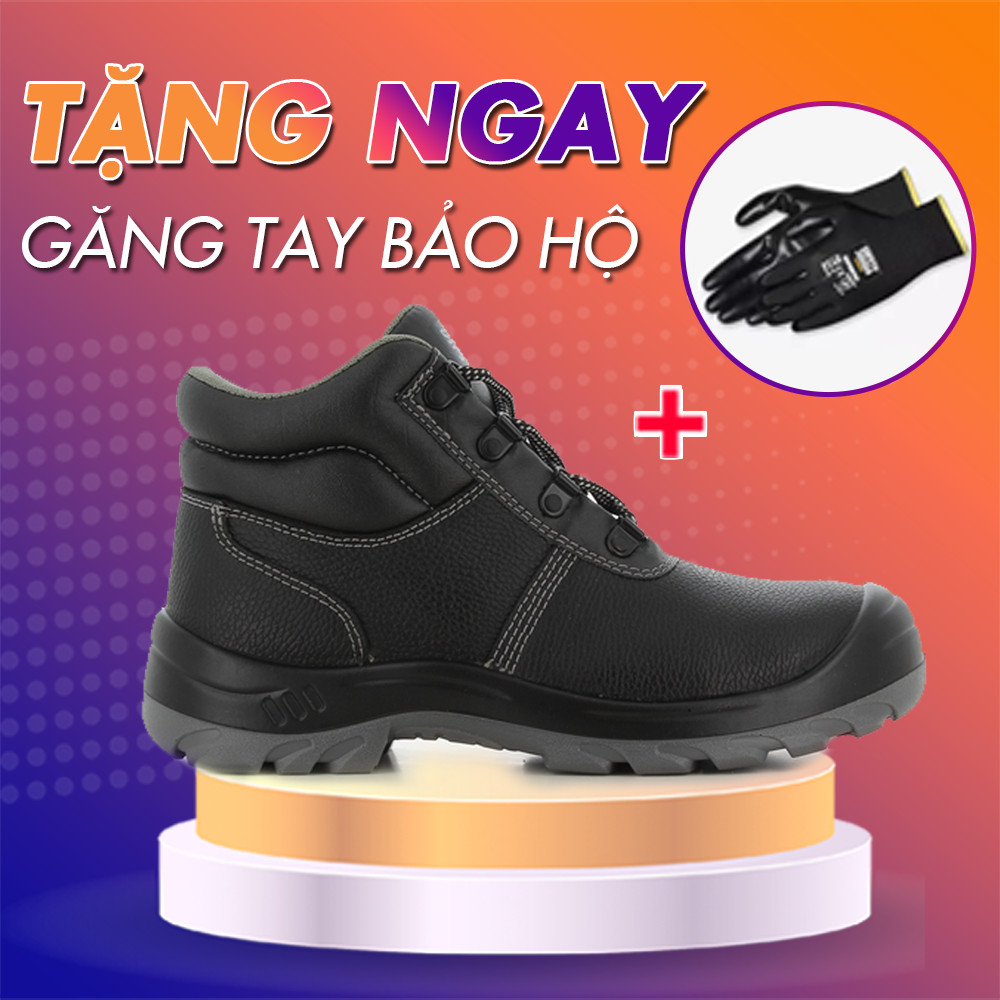 Giày bảo hộ lao động Safety Jogger Bestboy S3 Chất Da Thật, Chống Thấm Nước, Đế PU Chống Hóa Chất