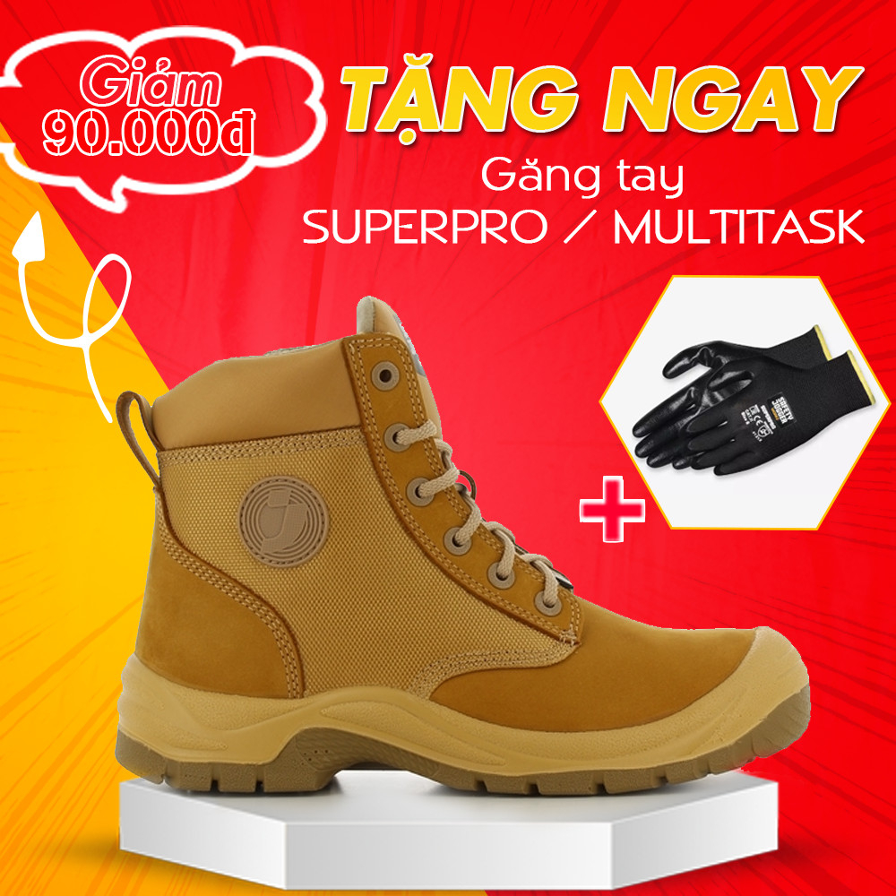 [HÀNG CHÍNH HÃNG]Giày Bảo Hộ Lao Động Safety Jogger Rush S3 Da Chất Lượng Cao, Đế PU Chống Đâm Xuyên Va Đập Mạnh