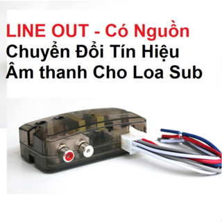 Bộ Line Out Chuyển Đổi Âm Thanh Cho Loa Sub, Loa Trầm Bass, Amply Ô Tô Xe Hơi