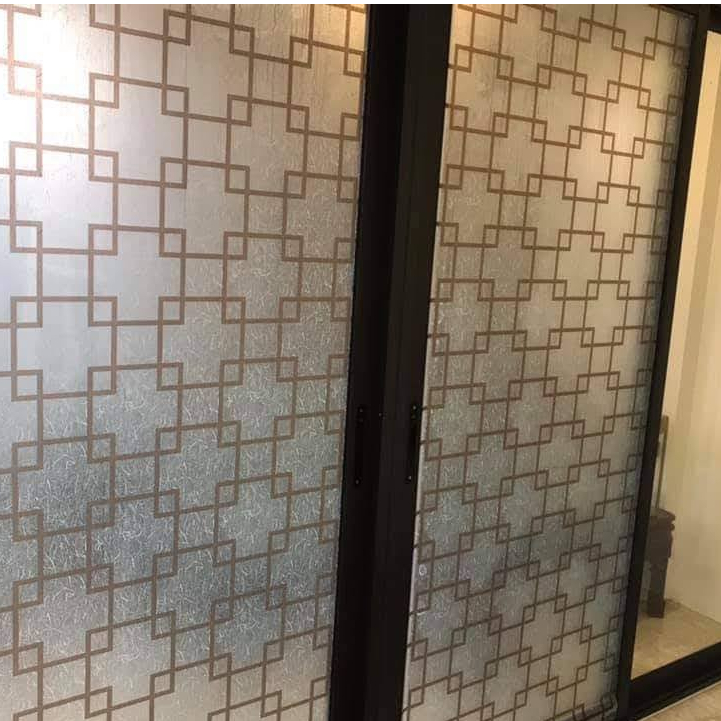Giấy dán kính quả trám, decal dán kính văn phòng, che mờ