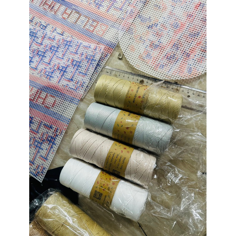 Sợi Cottton dệt móc túi, mũ