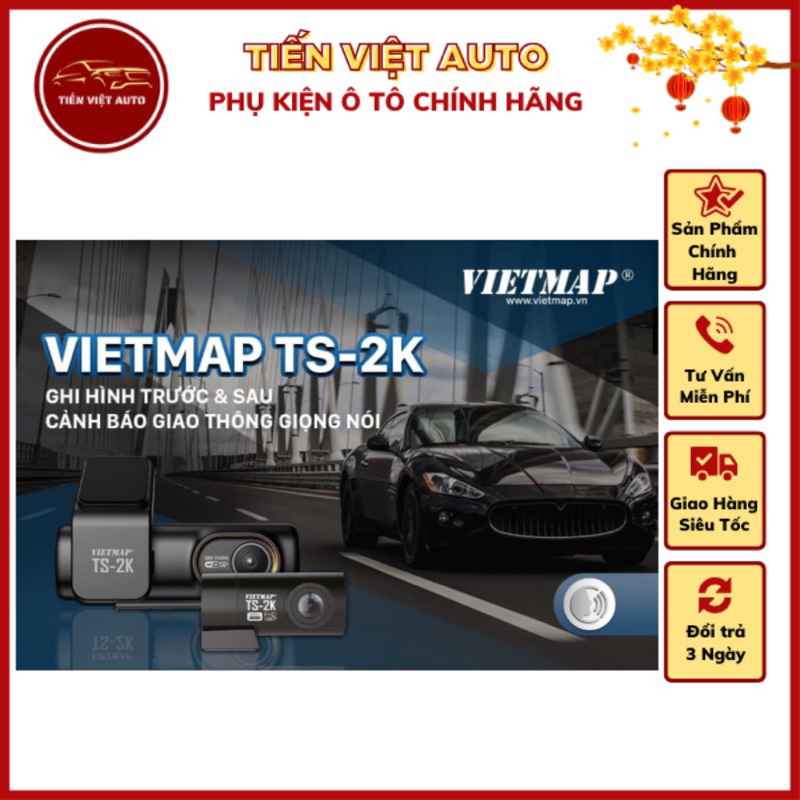 VIETMAP TS-2K - Camera Hành Trình Cảnh Báo Giao Thông Thế Hệ Mới