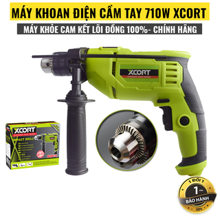 Máy khoan điện cầm tay chuyên khoan sắt khoan tường 710W Chính Hãng Lõi Đồng