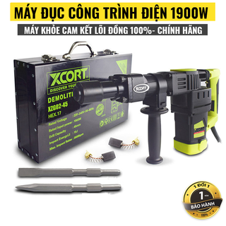Máy đục bê tông, máy đục cầm tay 1900w XCORT Hàng Chính Hãng Bảo Hành 3 Năm