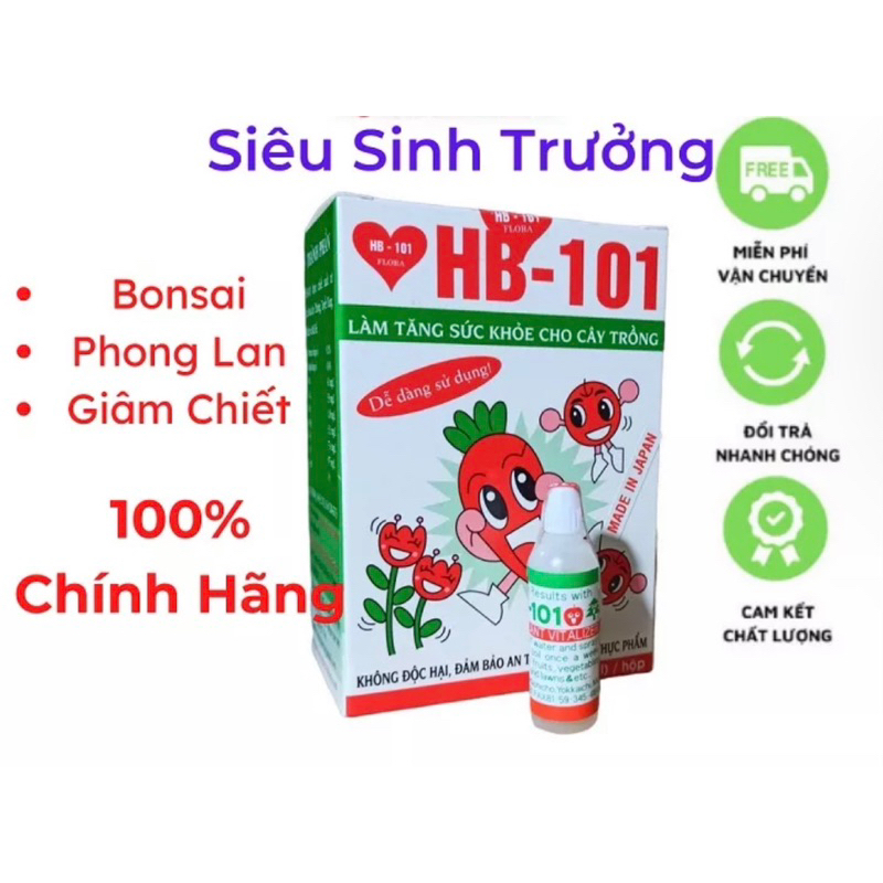 [FreeShip] Siêu Tăng Trưởng Sinh Học HB-101 Nhật Bản 6cc - Siêu Ra Rễ - Phục Hồi Cây Trồng nhanh