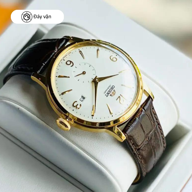 Đồng hồ cơ nam Orient Watch Vintage RA-AP000 mặt đáy lộ cơ kính cường lực cong dây da đeo tay cao cấp chính hãng