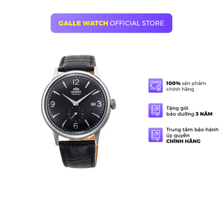Đồng hồ cơ nam Orient Watch Vintage RA-AP0005B10B mặt đáy lộ cơ kính cường lực cong dây da đeo tay cao cấp chính hãng