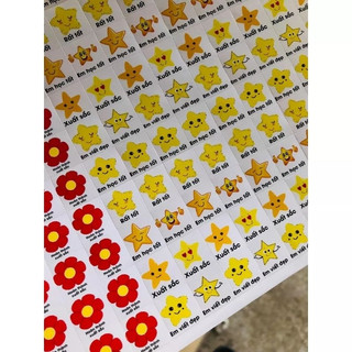 Sticker khen thưởng bé chăm ngoan