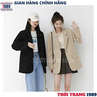 Áo khoác vest blazer nữ 2 lớp kiểu dáng hàn quốc ulzzang -thời trang 1989