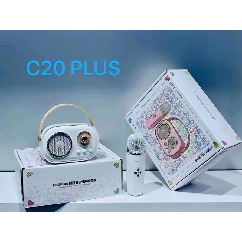 Loa karaoke kèm mic,loa bluetooth 5.0,loa nghe nhạc,loa thuyết trình không dây C20 PLUS  \
