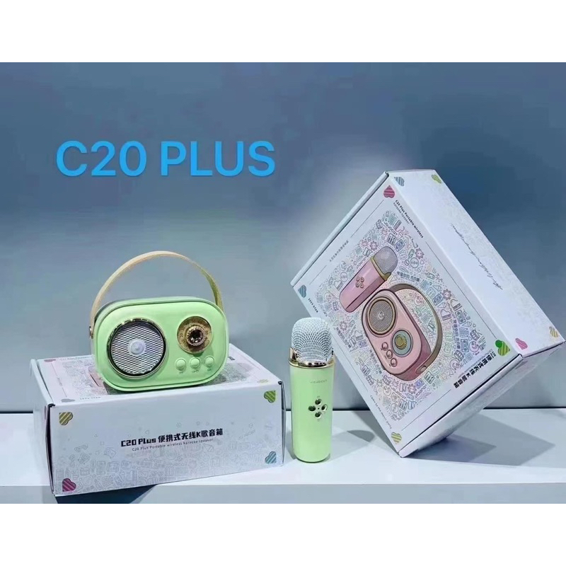 Loa karaoke kèm mic,loa bluetooth 5.0,loa nghe nhạc,loa thuyết trình không dây C20 PLUS  \
