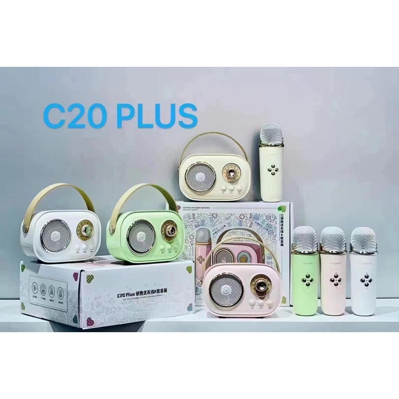 Loa karaoke kèm mic,loa bluetooth 5.0,loa nghe nhạc,loa thuyết trình không dây C20 PLUS  \