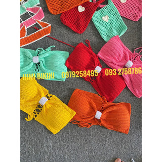 Áo nơ nhiều màu móc len siêu đẹp