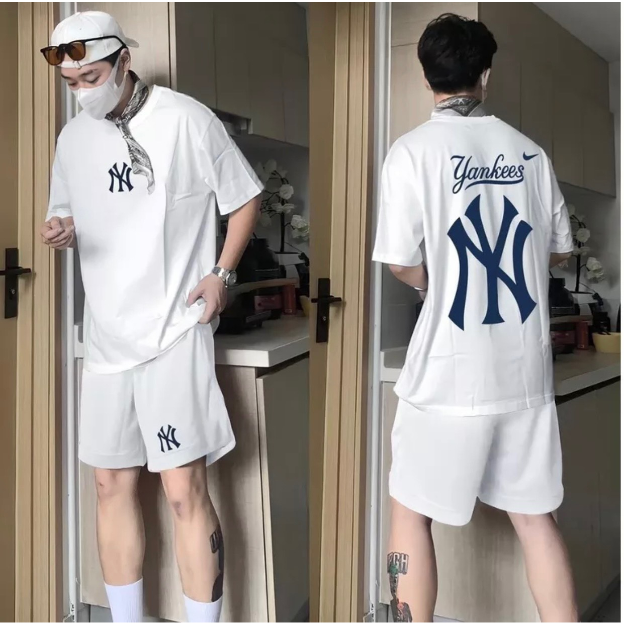 Bộ Hè Nam NY Phối Cực Đẹp Chất Vải Mát Cho Mùa Hè | BigBuy360 - bigbuy360.vn