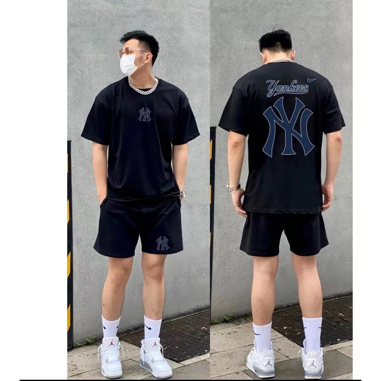 Bộ Hè Nam NY Phối Cực Đẹp Chất Vải Mát Cho Mùa Hè