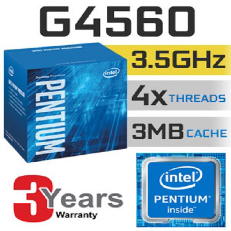 Cpu Pentium G4560 3,5ghz socket 1151 bảo hành 36th