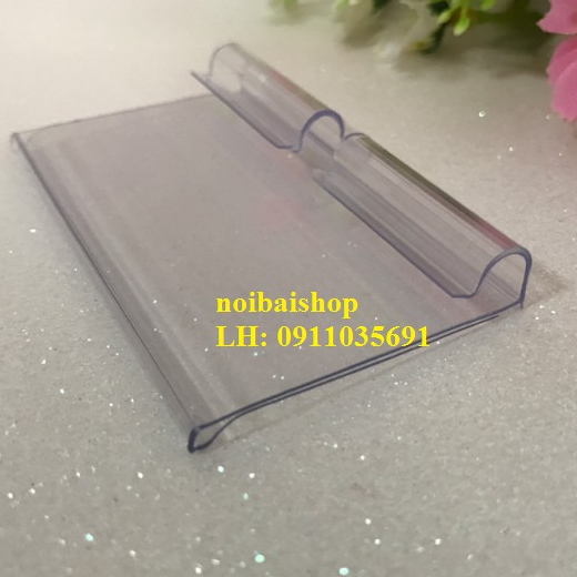 Nẹp chữ T. Nẹp nhựa PVC trưng bày thẻ cài giá kệ móc siêu thị