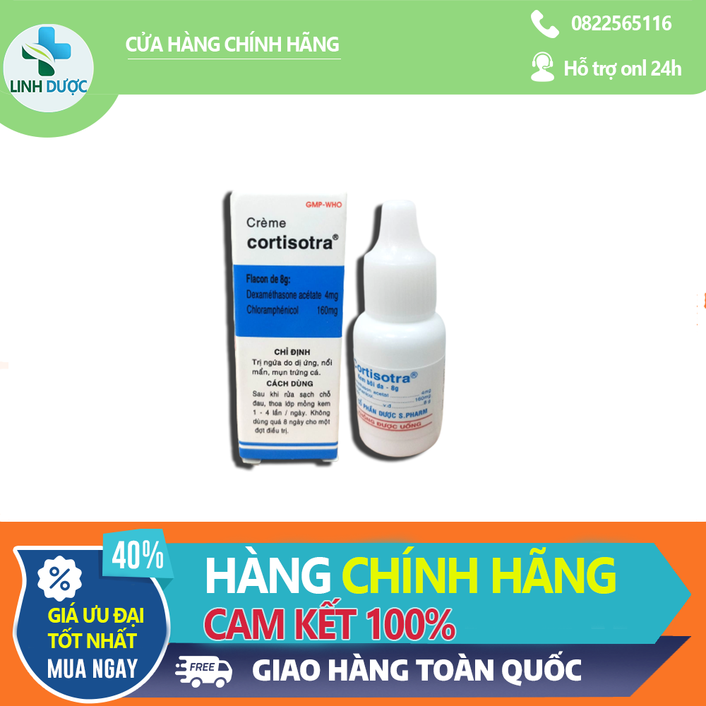 CORTISOTRA lọ 8g KEM BÔI DA