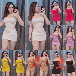 Đầm 2 dây bún ôm body giá rẻ nhất shopee mấy nàng ơi <3 (kèm ảnh thật trải sàn)