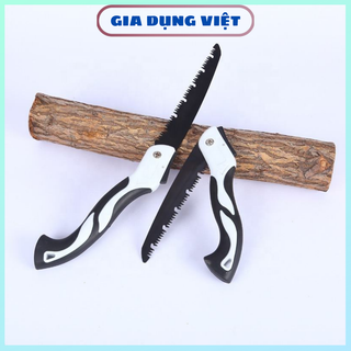 Cưa gỗ cầm tay, cưa gỗ mini cưa lưỡi bằng thép dùng cưa cành cây vị trí hẹp cán gỗ nhỏ gọn