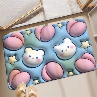 Thảm chân 3D họa tiết siêu cute( giao màu ngẫu nhiên)