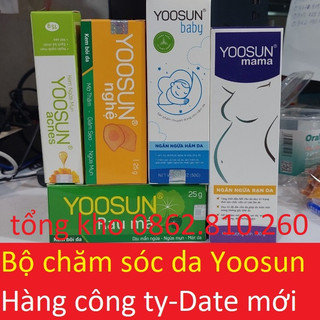 COMBO kem dưỡng da yoosun mama baby ngăn ngừa hăm rạn da yoosun nghệ acnes rau má centella ngừa mụn giảm sẹo mờ thâm