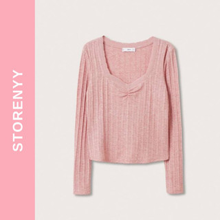 Áo tay dài dệt kim Ribbed Knit T-Shirt MG