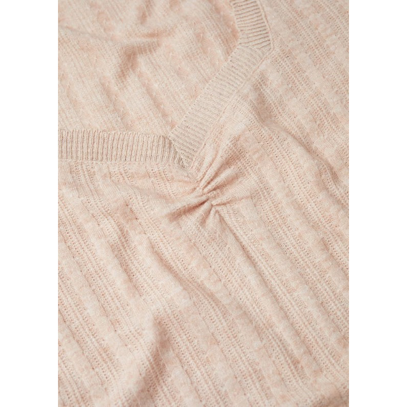 Áo tay dài dệt kim Ribbed Knit T-Shirt MG