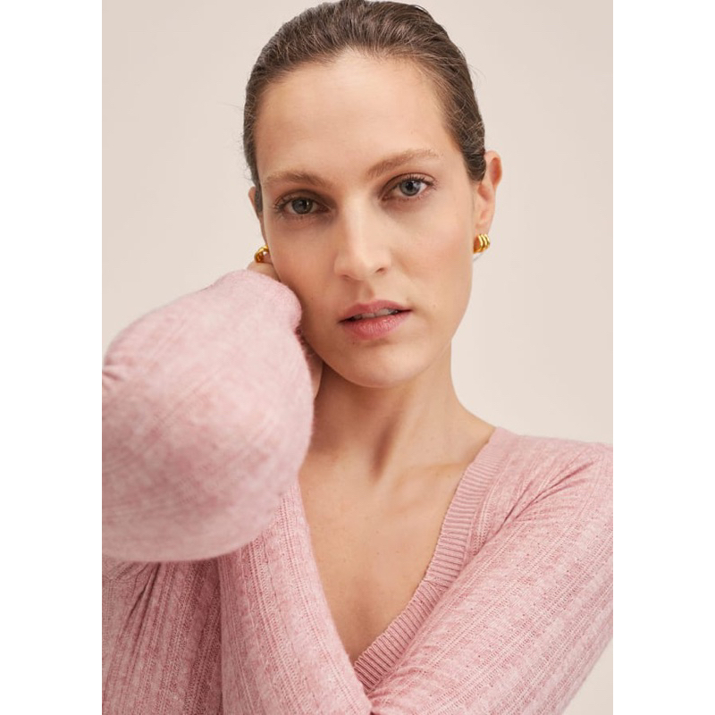 Áo tay dài dệt kim Ribbed Knit T-Shirt MG