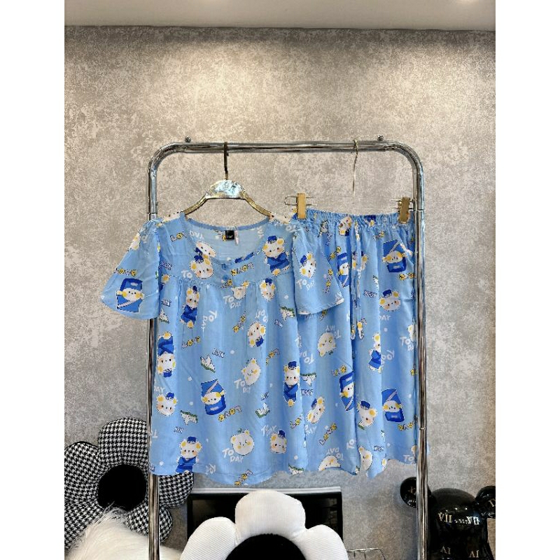 - BỘ LỬNG ÁO TAY BÚP - LANH/TOLE VNXK F21