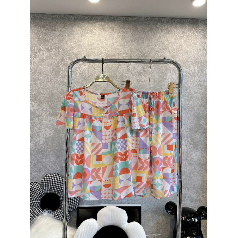 - BỘ LỬNG ÁO TAY BÚP - LANH/TOLE VNXK F21