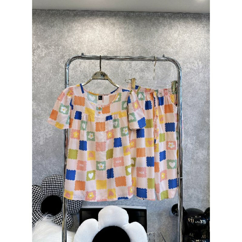 - BỘ LỬNG ÁO TAY BÚP - LANH/TOLE VNXK F21