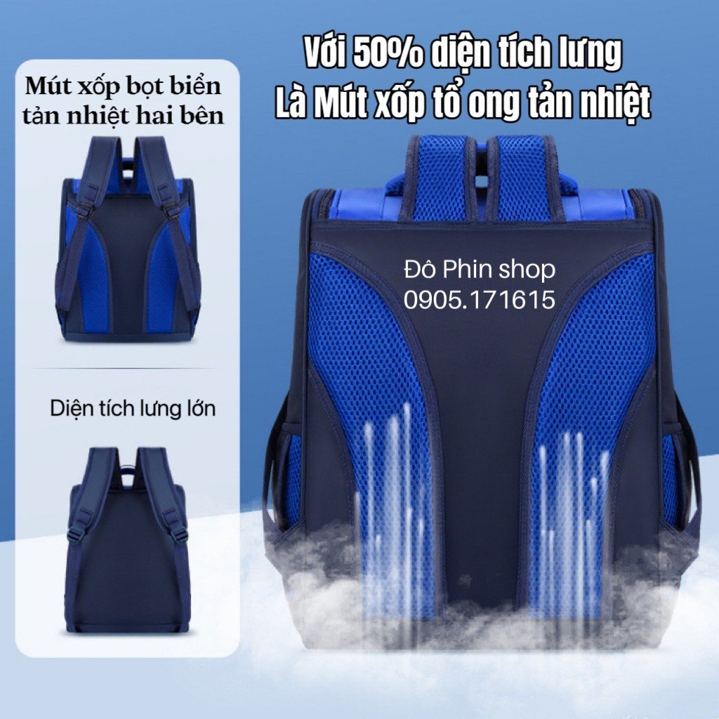 Balo chống gù cho học sinh cấp 1 cấp 2 họa tiết bé trai siêu nhân người nhện đội trưởng mỹ xe đua mc queen | BigBuy360 - bigbuy360.vn