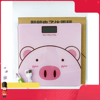 Cân điện tử hình heo hồng lợn hồng cân sức khỏe cân người chịu lực tới 180kg