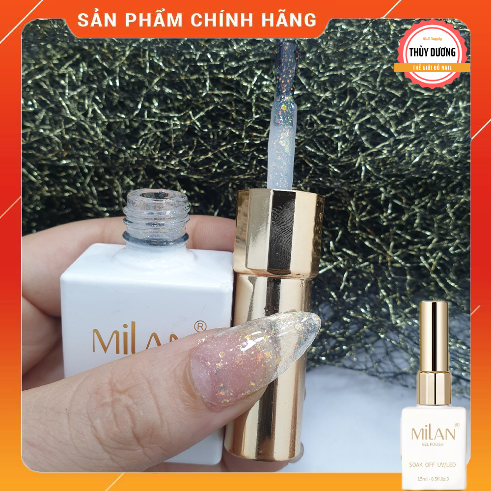 Sơn gel Milan cao cấp chính hãng nhũ tuyết 15ml